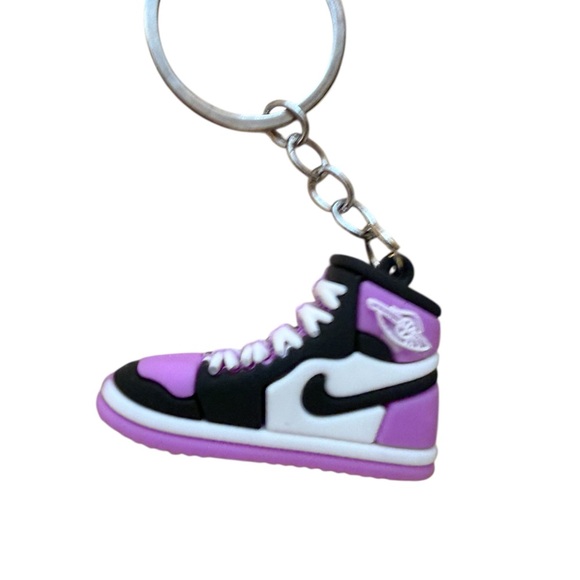 Nike Purple, White & Black Mini Sneaker Keyring - Picture 2 of 3